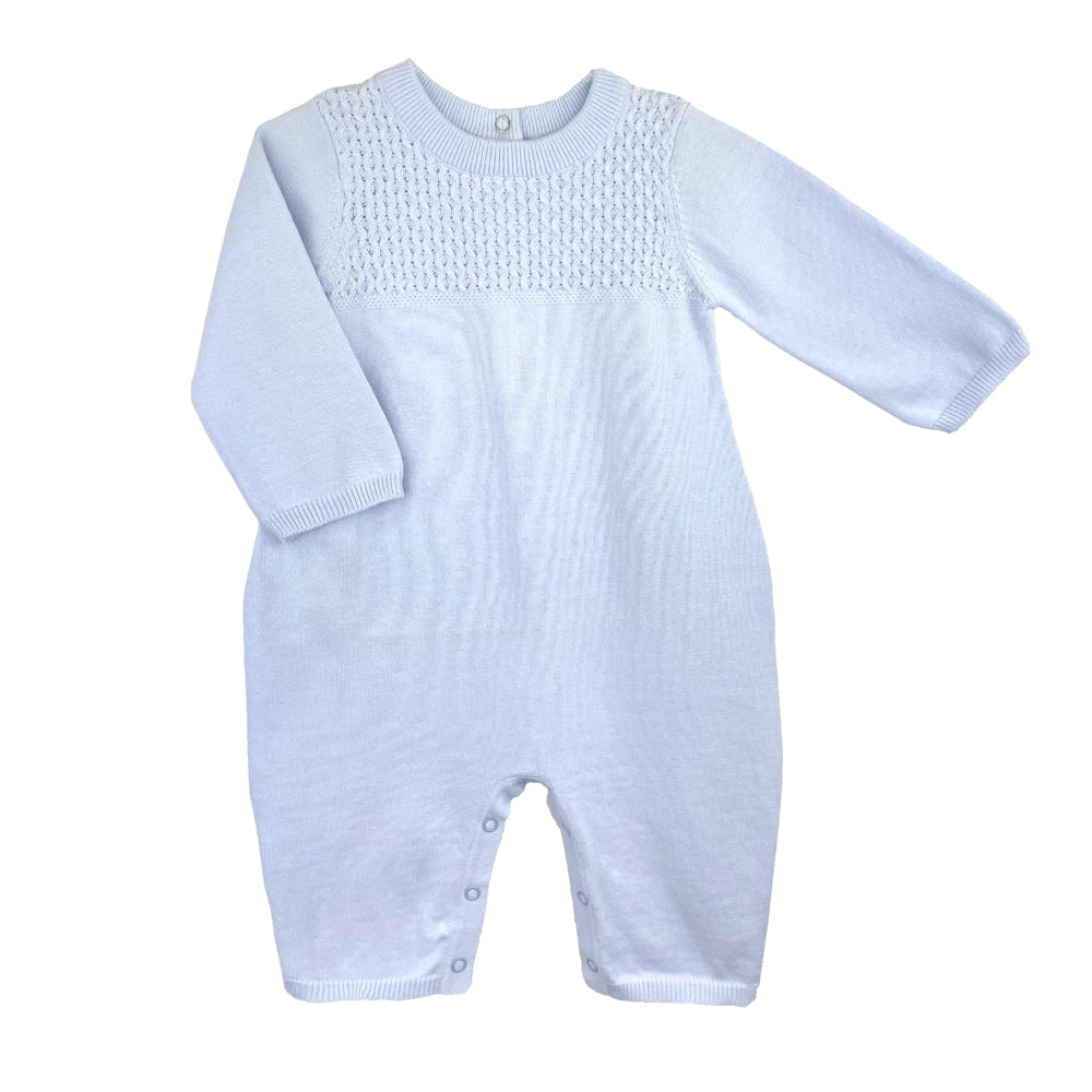 Petit Ami Lightweight Diamond Knit Longall - Blue