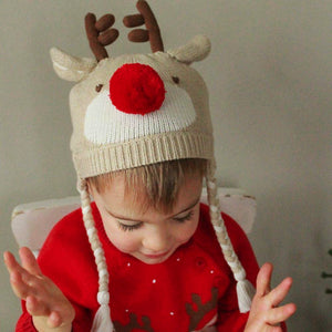 Petit Ami & Zubels Reindeer Knit Hat