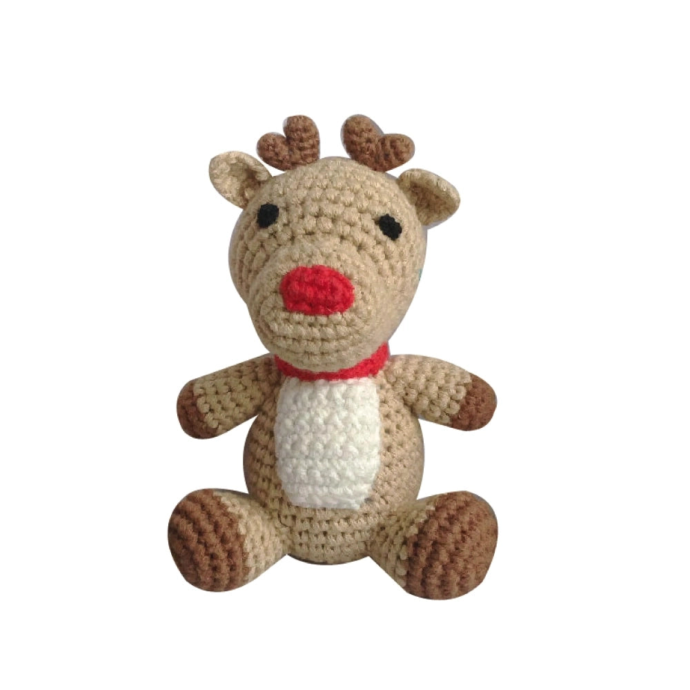 Zubels Reindeer Hand-Crochet Rattle
