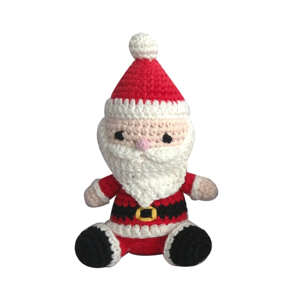 Petit Ami & Zubels Santa Hand-Crochet Rattle