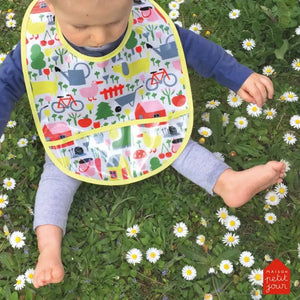 Petit Jour Paris Coated Cotton Bib - Countryside
