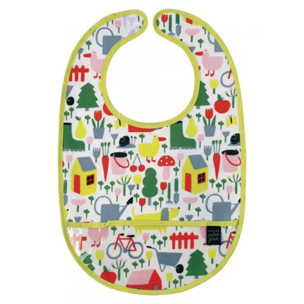 Petit Jour Paris Coated Cotton Bib - Countryside