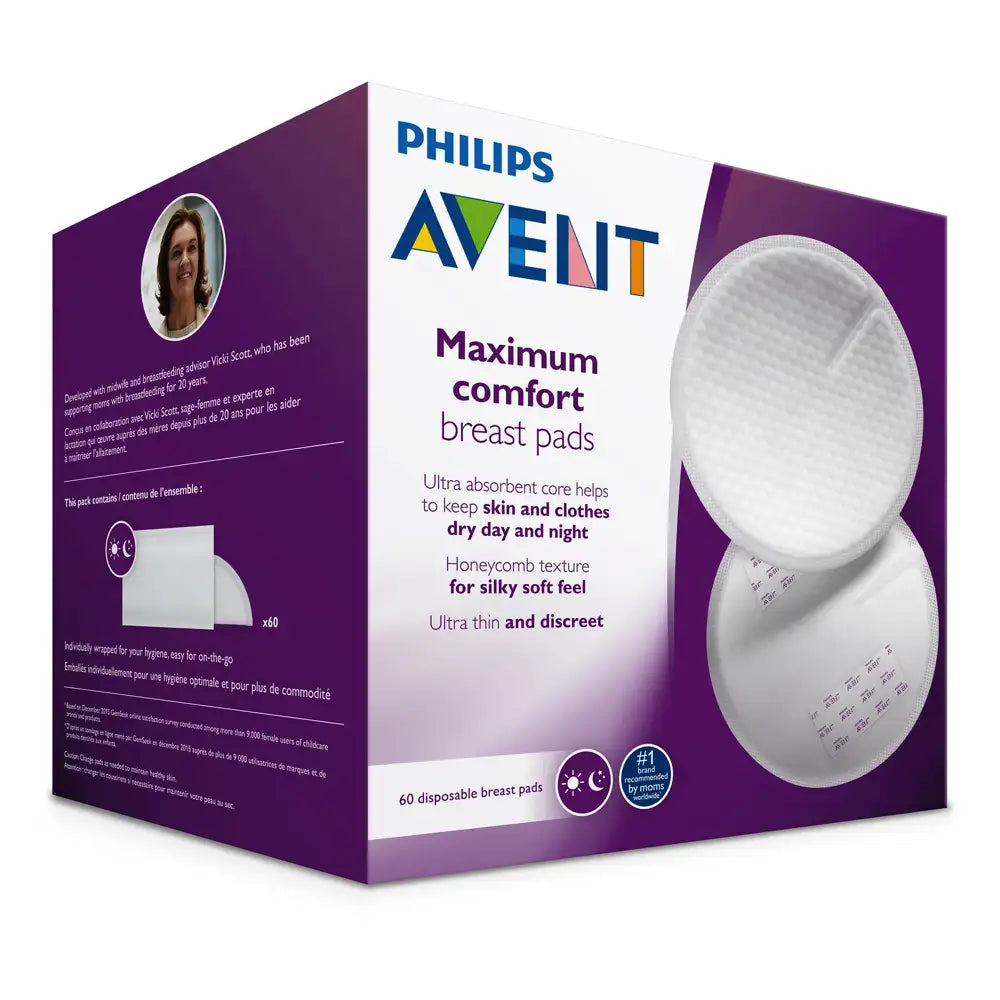 Philips Avent Maximum Comfort Disposable Breast Pads 60pk