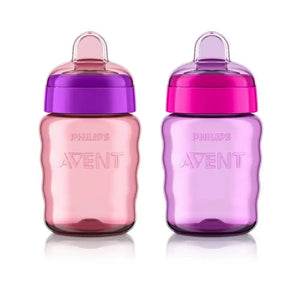 Philips Avent 9oz My Easy Sippy Cup 2pk - Pink/Purple