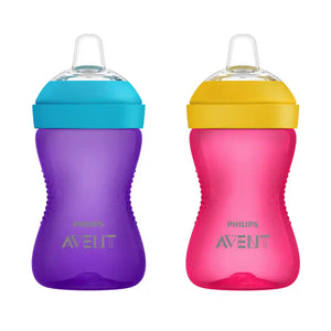 Philips Avent 10oz My Grippy Sippy Cup 2pk - Pink/Purple