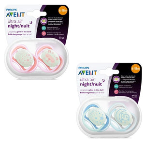 Philips Avent Ultra Air-Pacifier Night 2pk