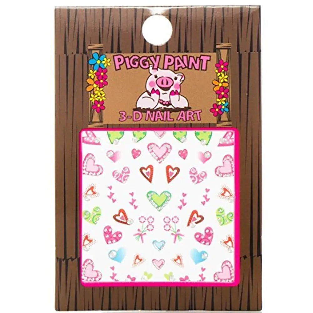 Piggy Paint Nail Art - 3-D Heart