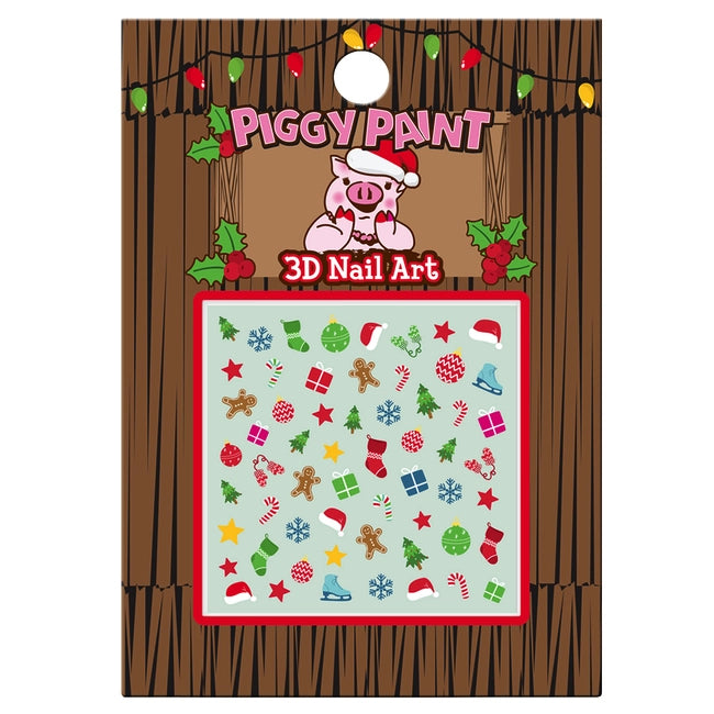 Piggy Paint Nail Art - Christmas Cutie