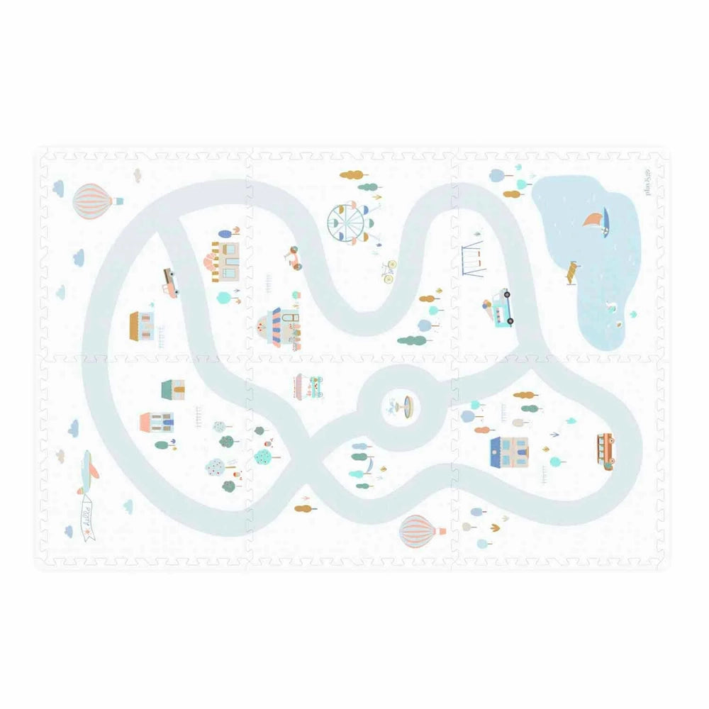 Play&Go Tiloo EEVAA Puzzlemat, Storage Box & Mini House - Village