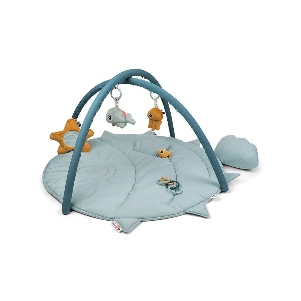 Done by Deer Activity Play Mat - Sea Friends Blue