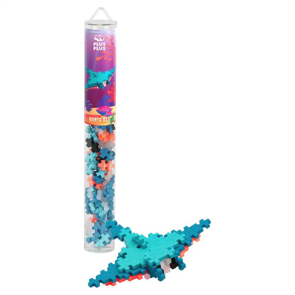 Plus Plus 70pc Tube - Manta Ray