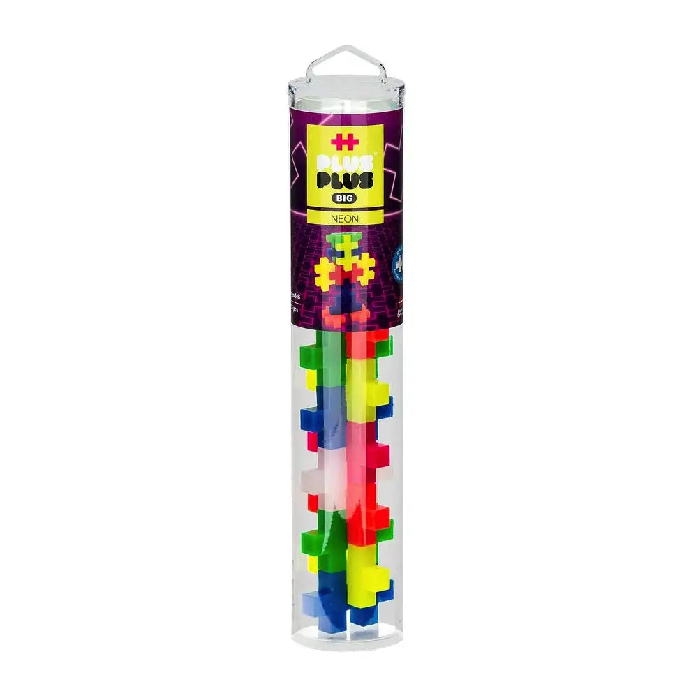 Plus Plus Big 15pc Tube - Neon