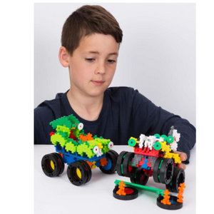 plus plus big make & go monster trucks - 600pc set