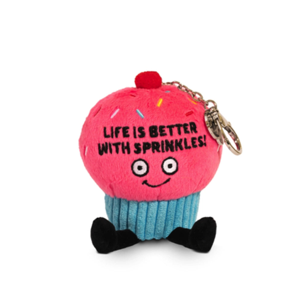Punchkins Bag Charm - Life is Better with Sprinkles Cupcake
