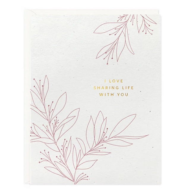 Ramona & Ruth Love Sharing Life Botanical Card