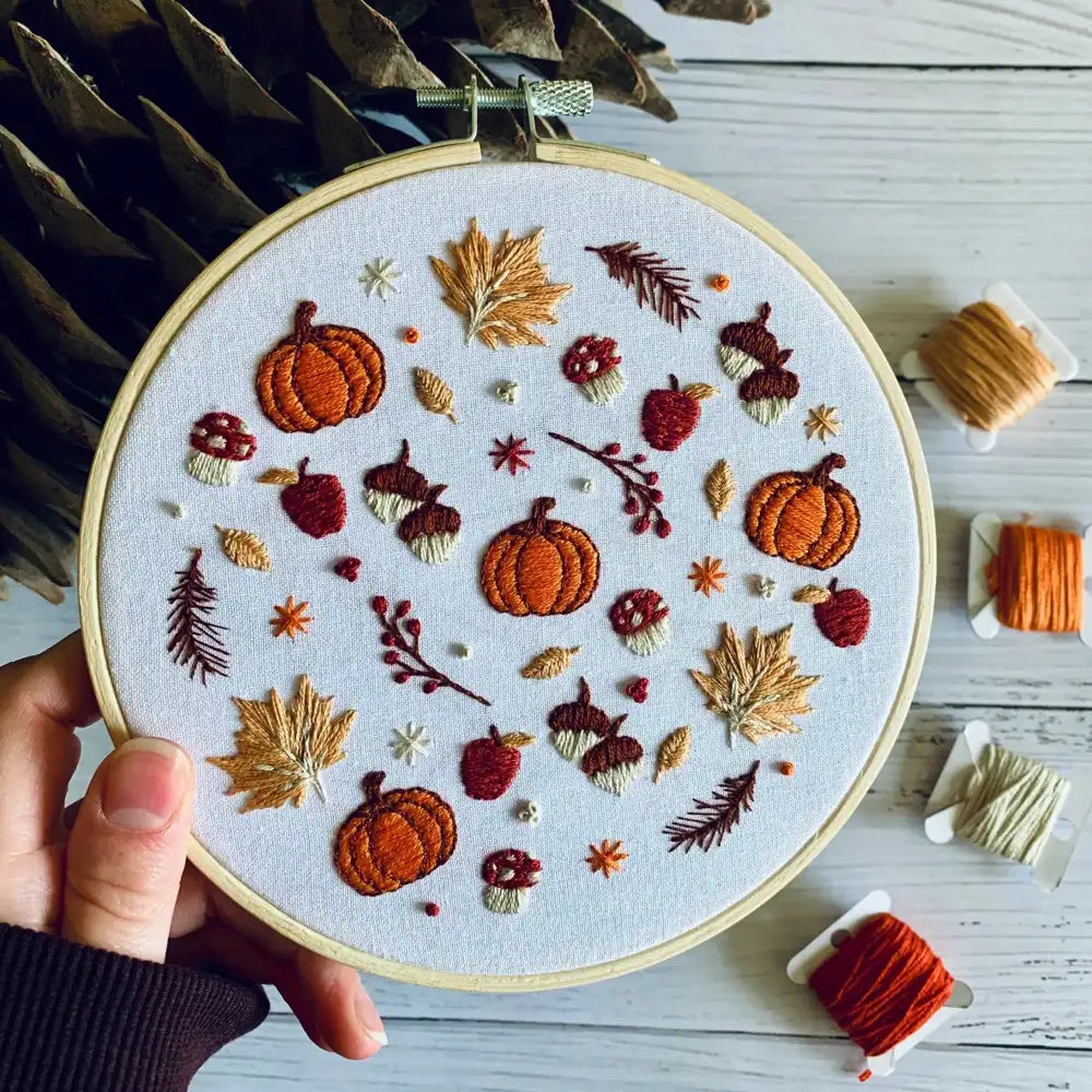 Rose Stitch Art Embroidery Kit - Woodland