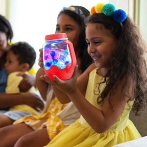 Glo Pals Sensory Play Jar - Coral