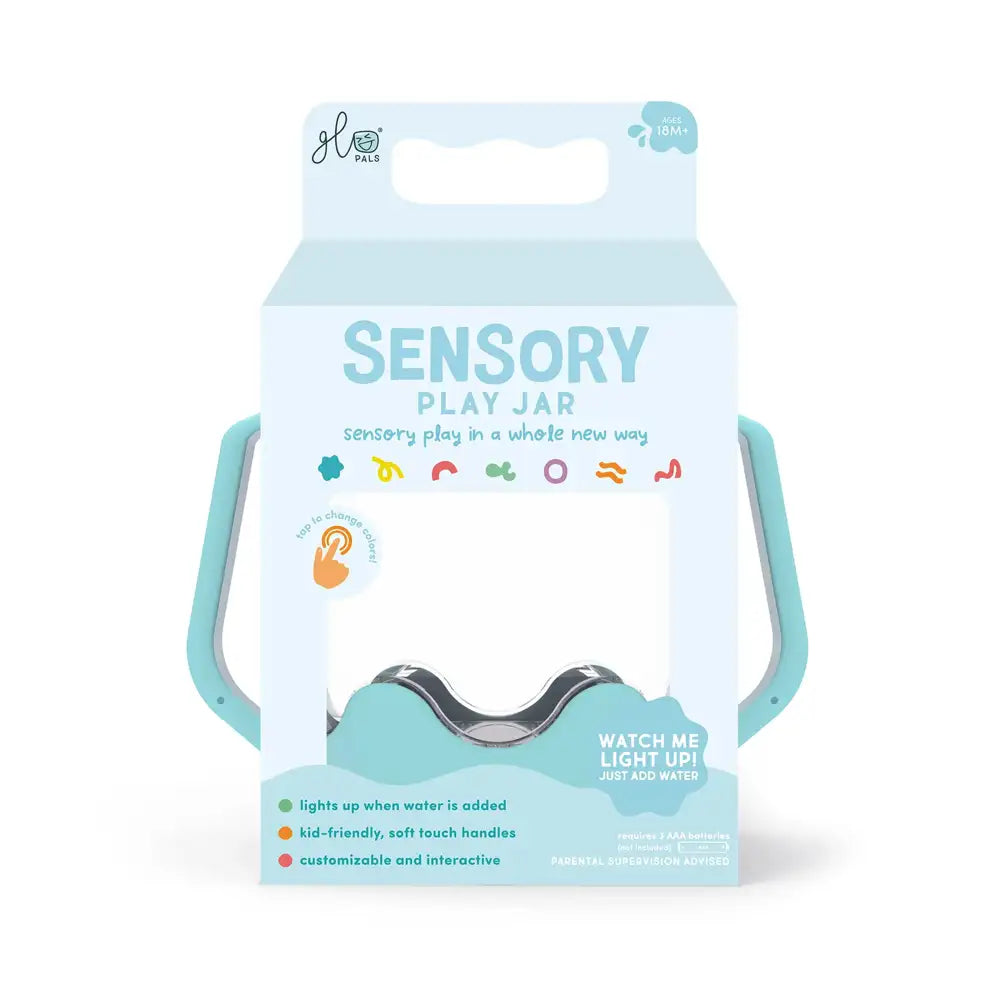 Glo Pals Sensory Play Jar - Light Blue
