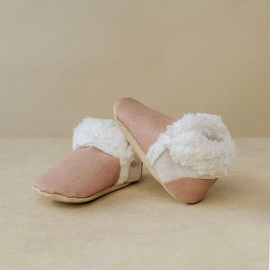 SoftSoul Footwear INC Faux-Fur Cork Booties - Light Pink