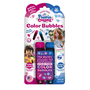 South Beach Bubbles PoppinColorz 2pk Colour Bubble Tubes
