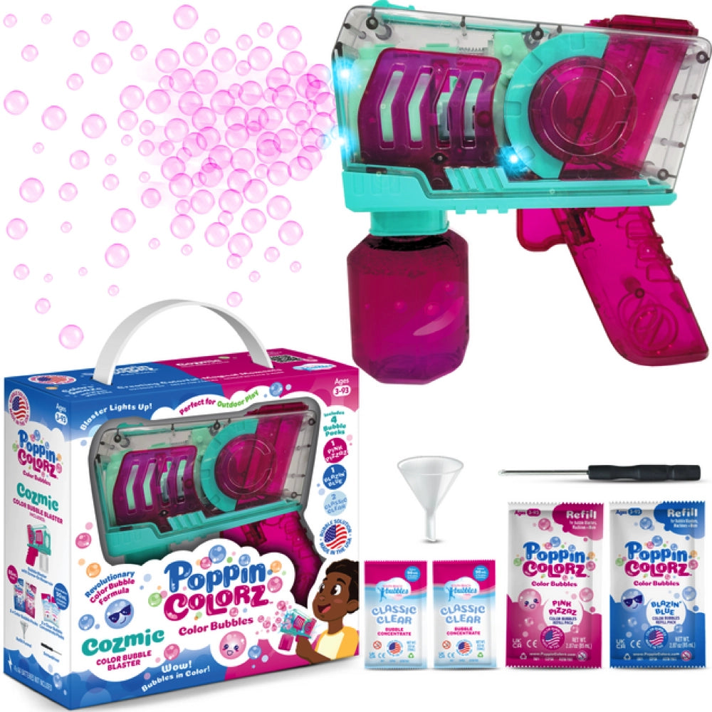 South Beach Bubbles Poppincolorz Cozmic Colour Bubble Blaster