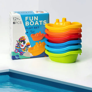 Technok 6 piece Fun Boats Bath Play Set