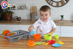 Technok 33 Piece Kitchenware Dish Drainer Playset - Grey