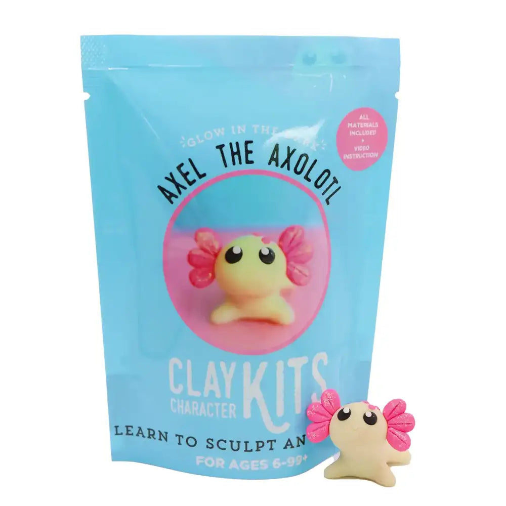 The Make Station Polymer Clay Kit - Axel the Axolotl