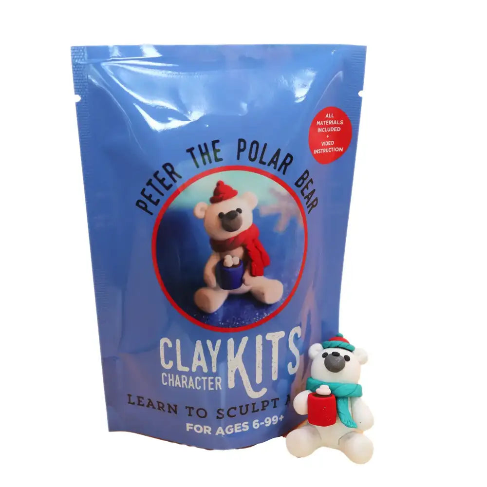 The Make Station Polymer Clay Kit - Peter the Polar Bear