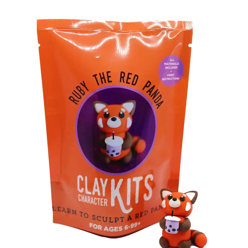 The Make Station Polymer Clay Kit - Red Panda