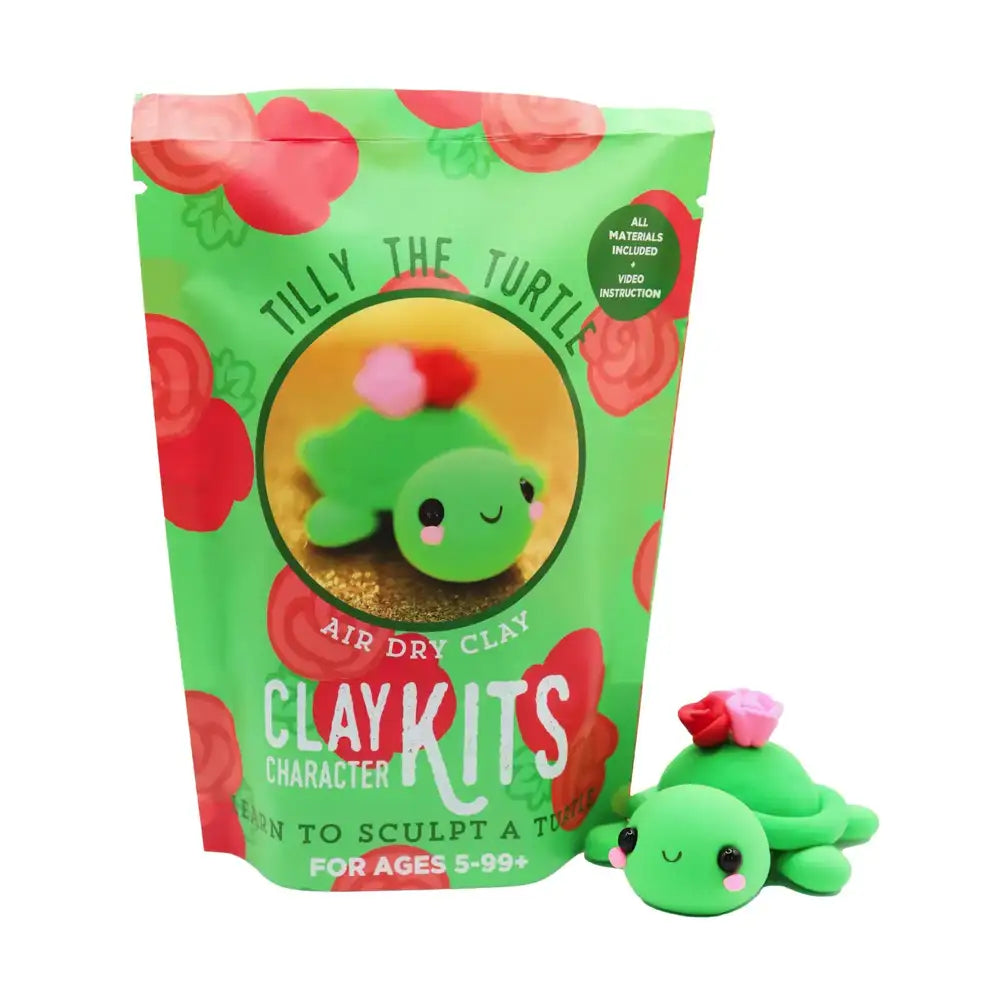 The Make Station Air Dry Clay Kit - Tilly the Turtle