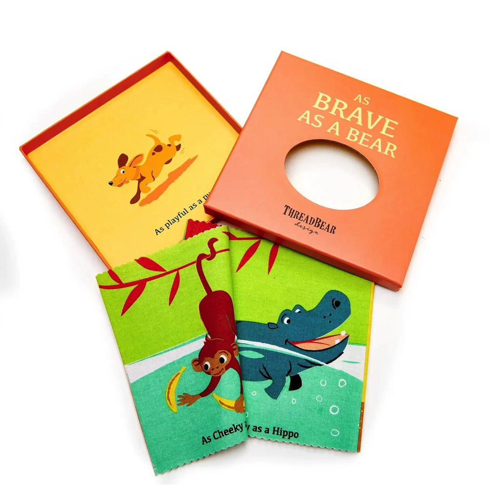 Threadbear Design Brave As A Bear Rag Book
