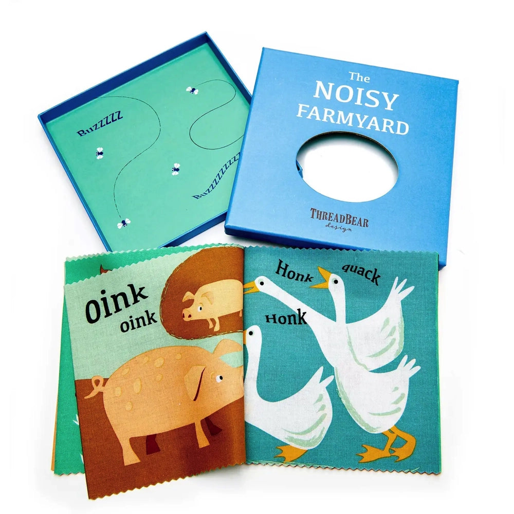 Threadbear Design  Noisy Farmyard Rag Book