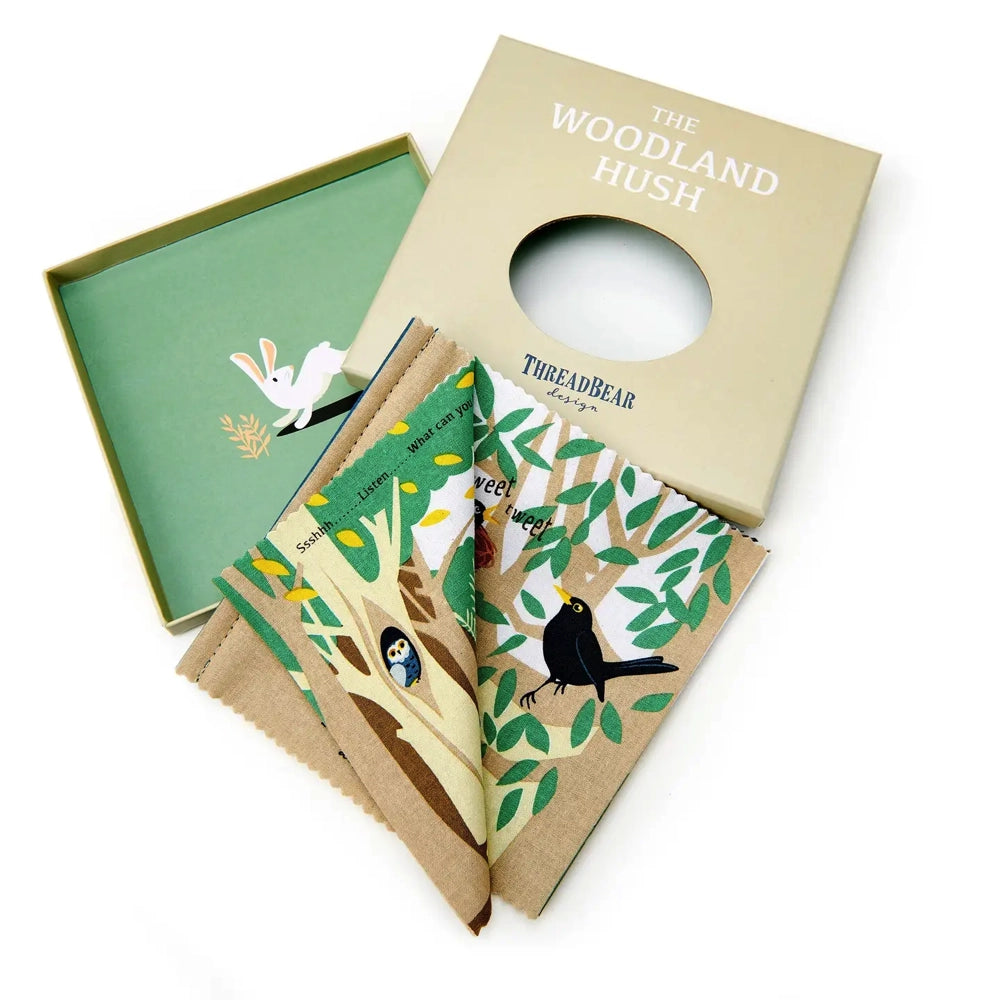Threadbear Design Woodland Hush Rag Book