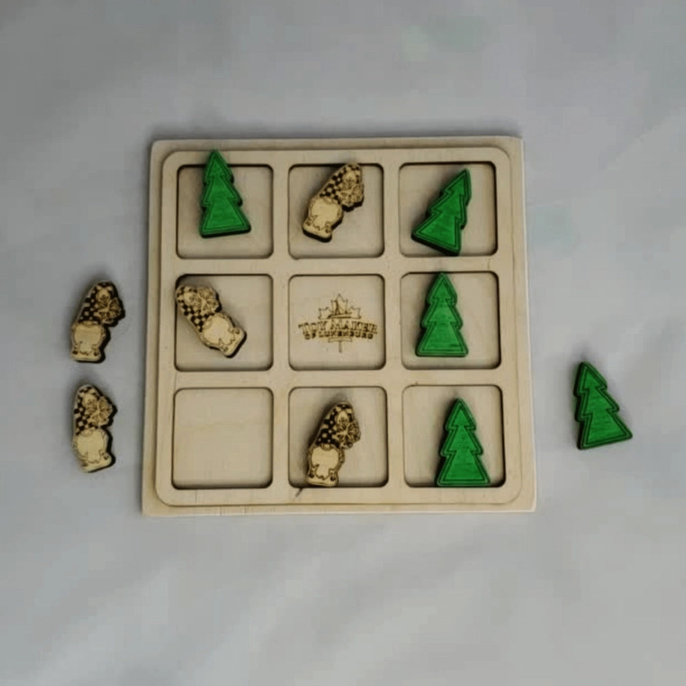 Toy Maker of Lunenburg Wooden Tic Tac Toe Game - Gnome & Tree