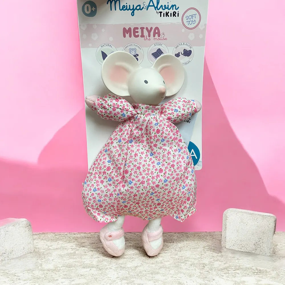 Tikiri Meiya The Mouse Lovey With Rubber Head