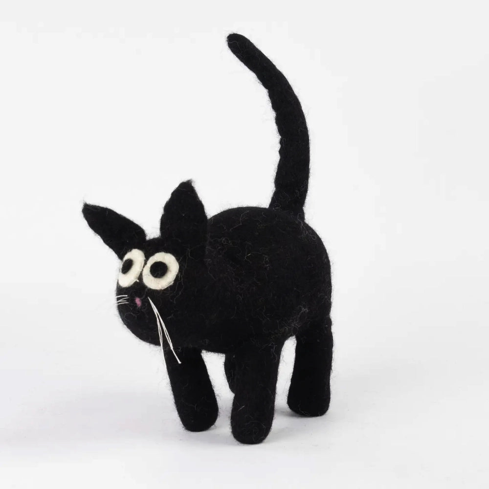 The Winding Road Toy Cat  - Black