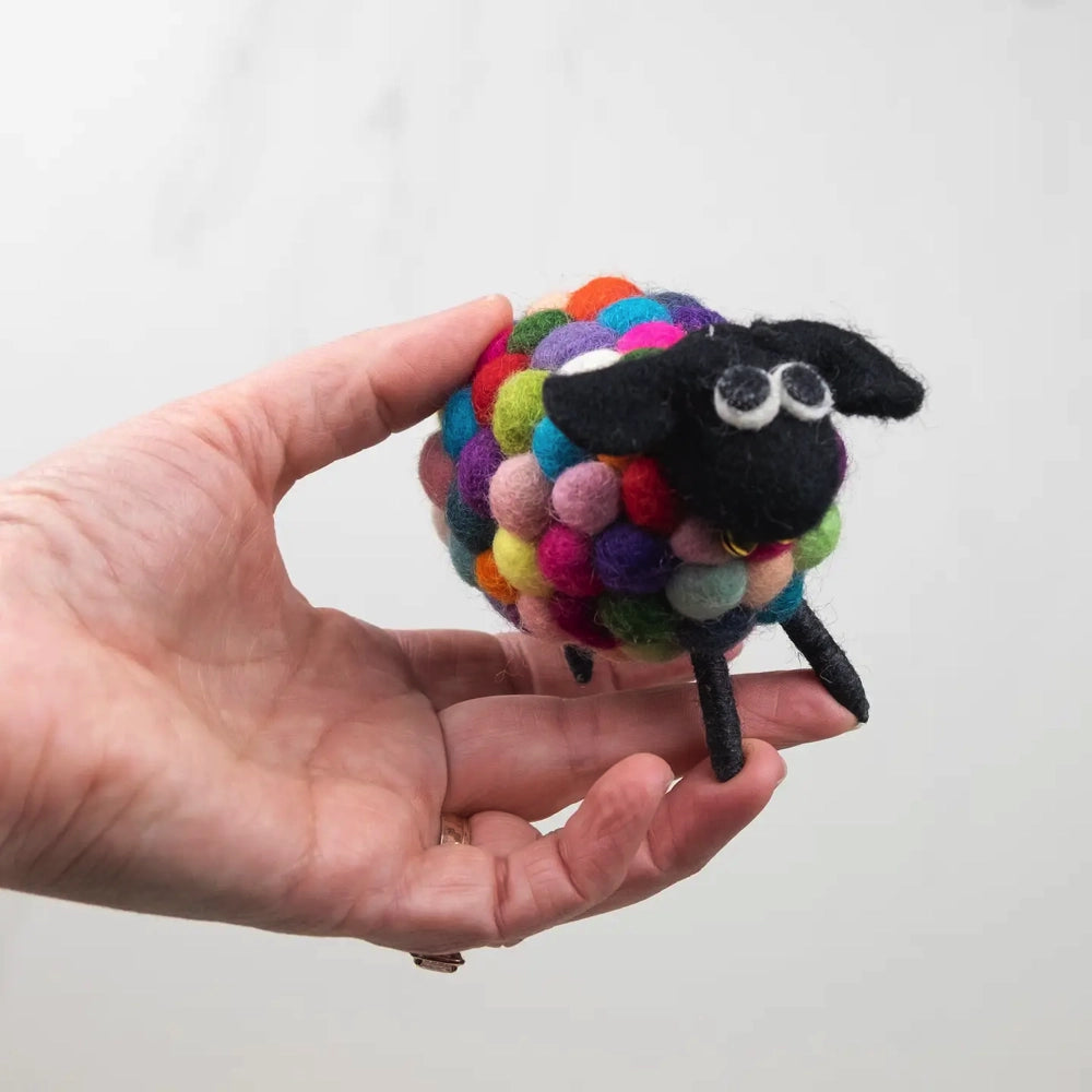 The Winding Road Toy Sheep Ball - Rainbow