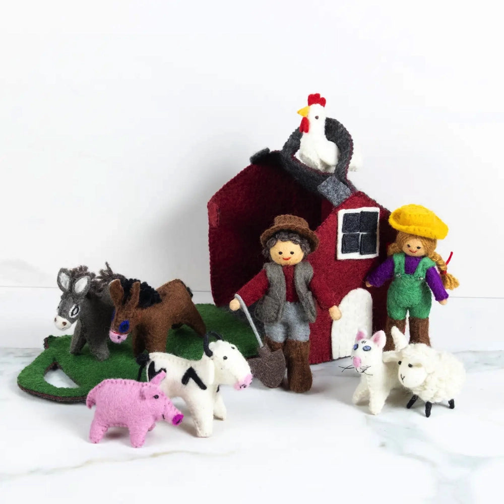 The Winding Road Farmhouse - Red Barn Set