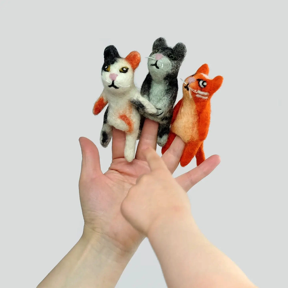 The Winding Road Finger Puppet Cats