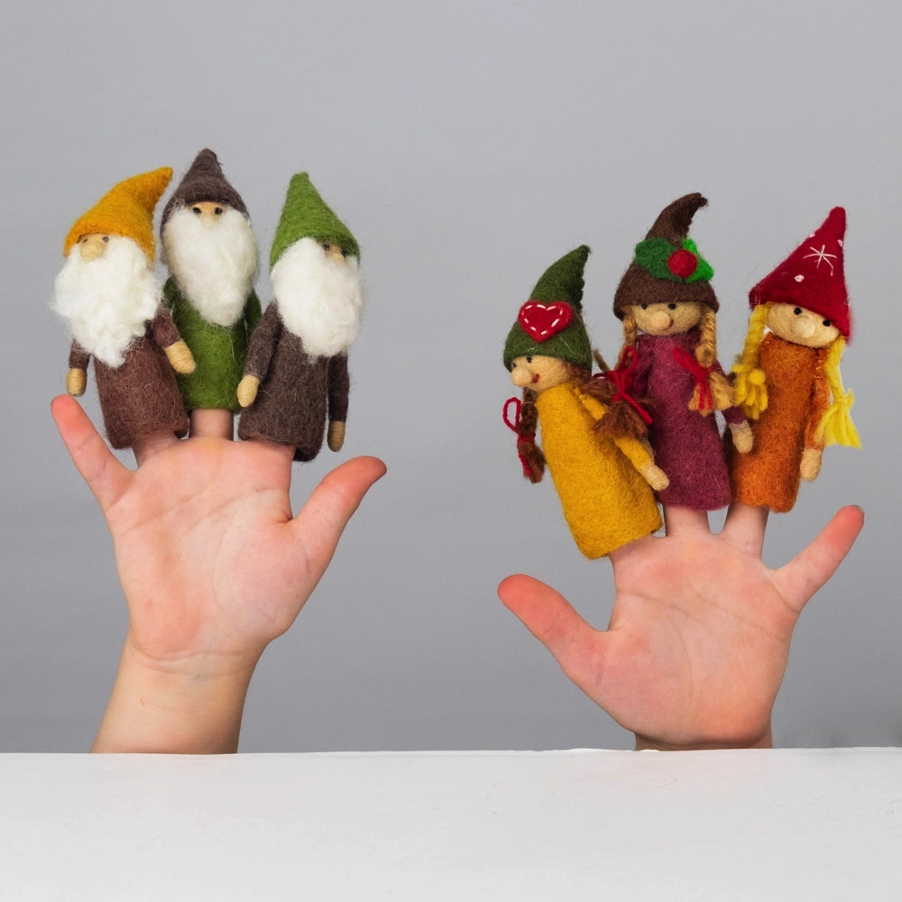 The Winding Road Finger Puppet Gnomes