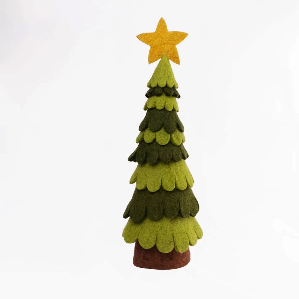 The Winding Road Christmas Tree Light & Dark Green