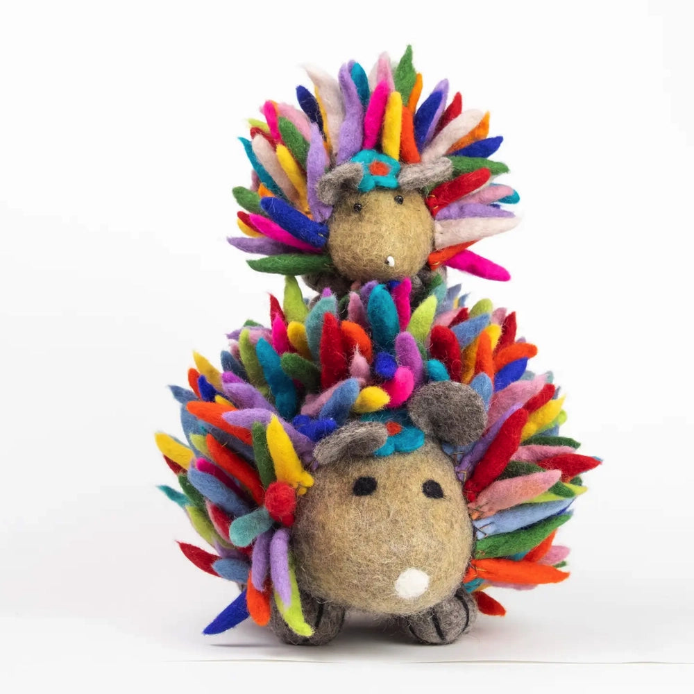 The Winding Road Toy Hedgehog - Rainbow Large