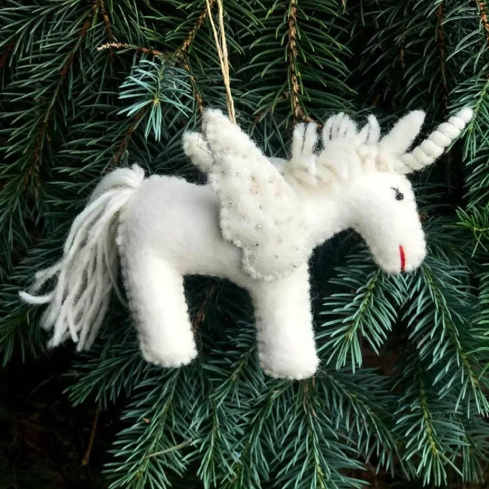 The Winding Road Ornament - Unicorn