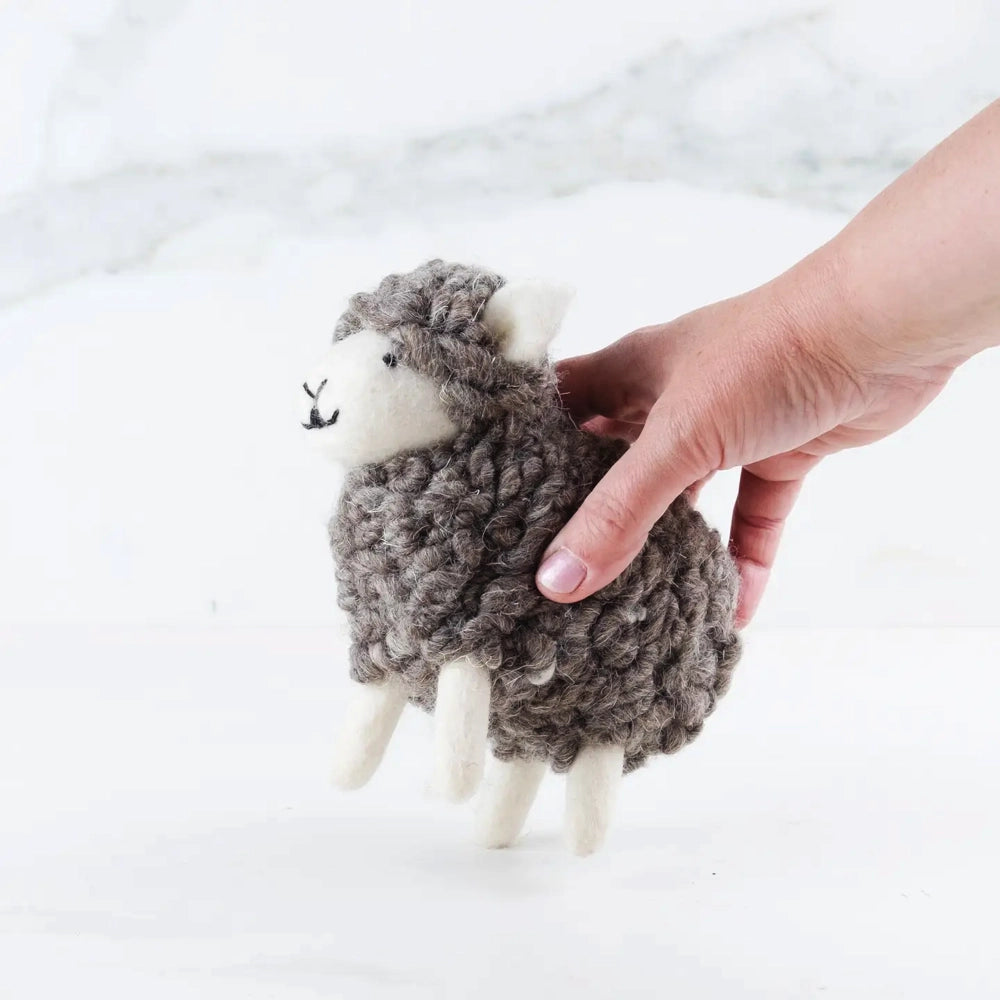 The Winding Road Toy Sheep Ball - Brown