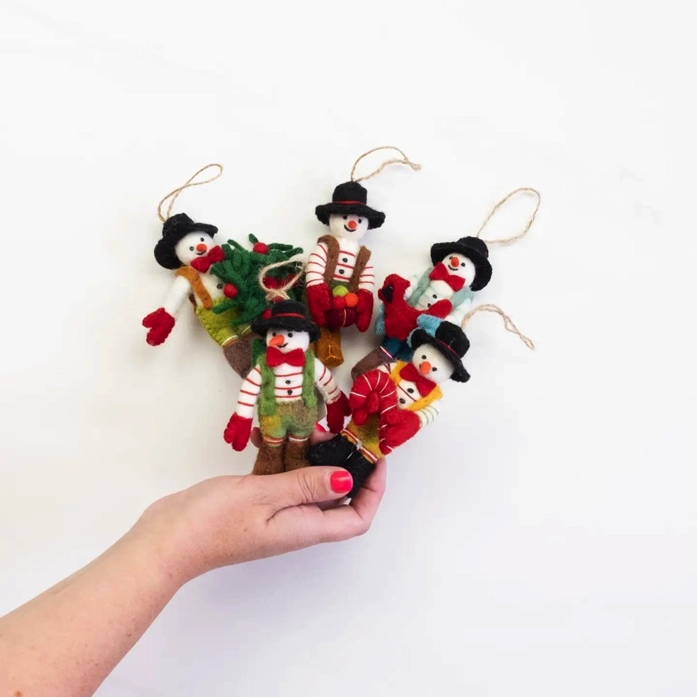 The Winding Road Ornament - Snowman