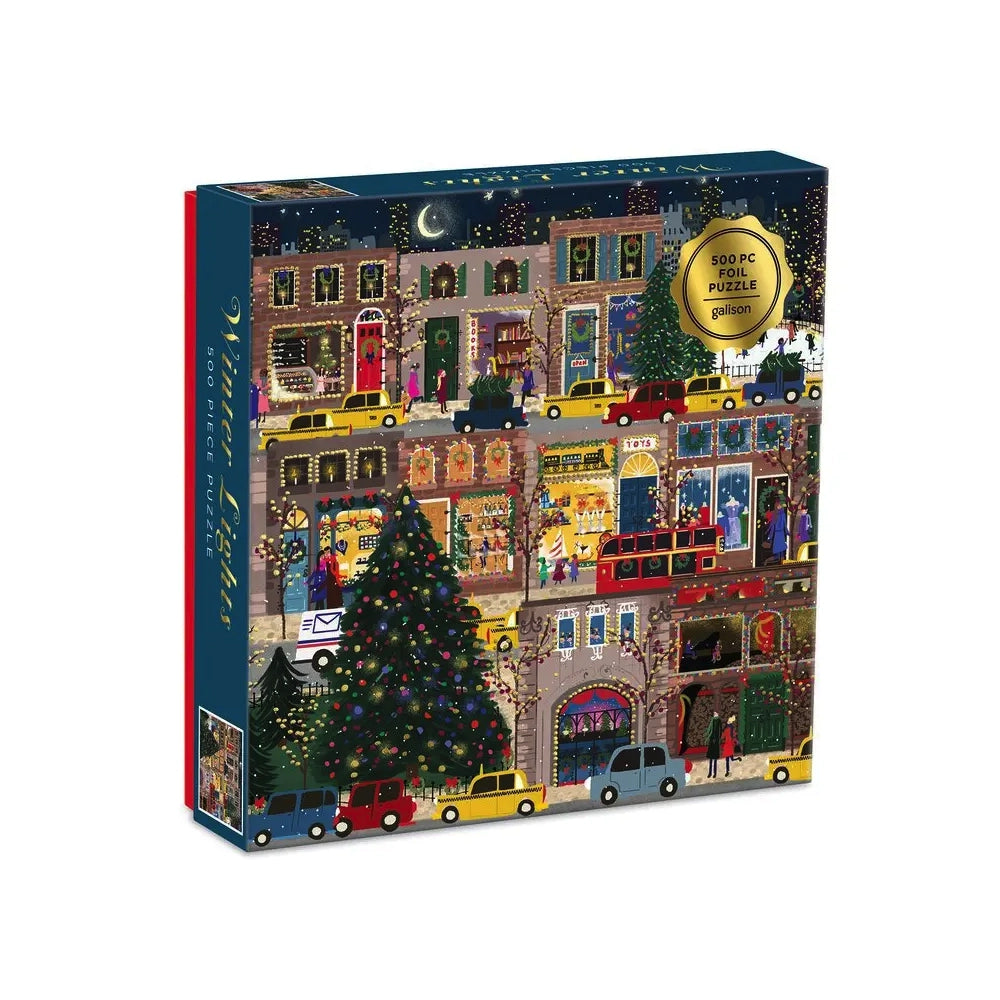Winter Lights Foil Puzzle 500 Pc Puzzle