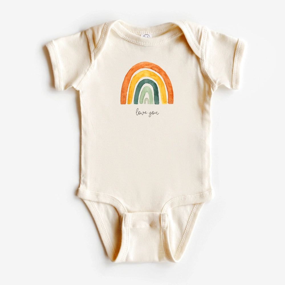 WLDFLRW Printed Baby Onesie - Rainbow