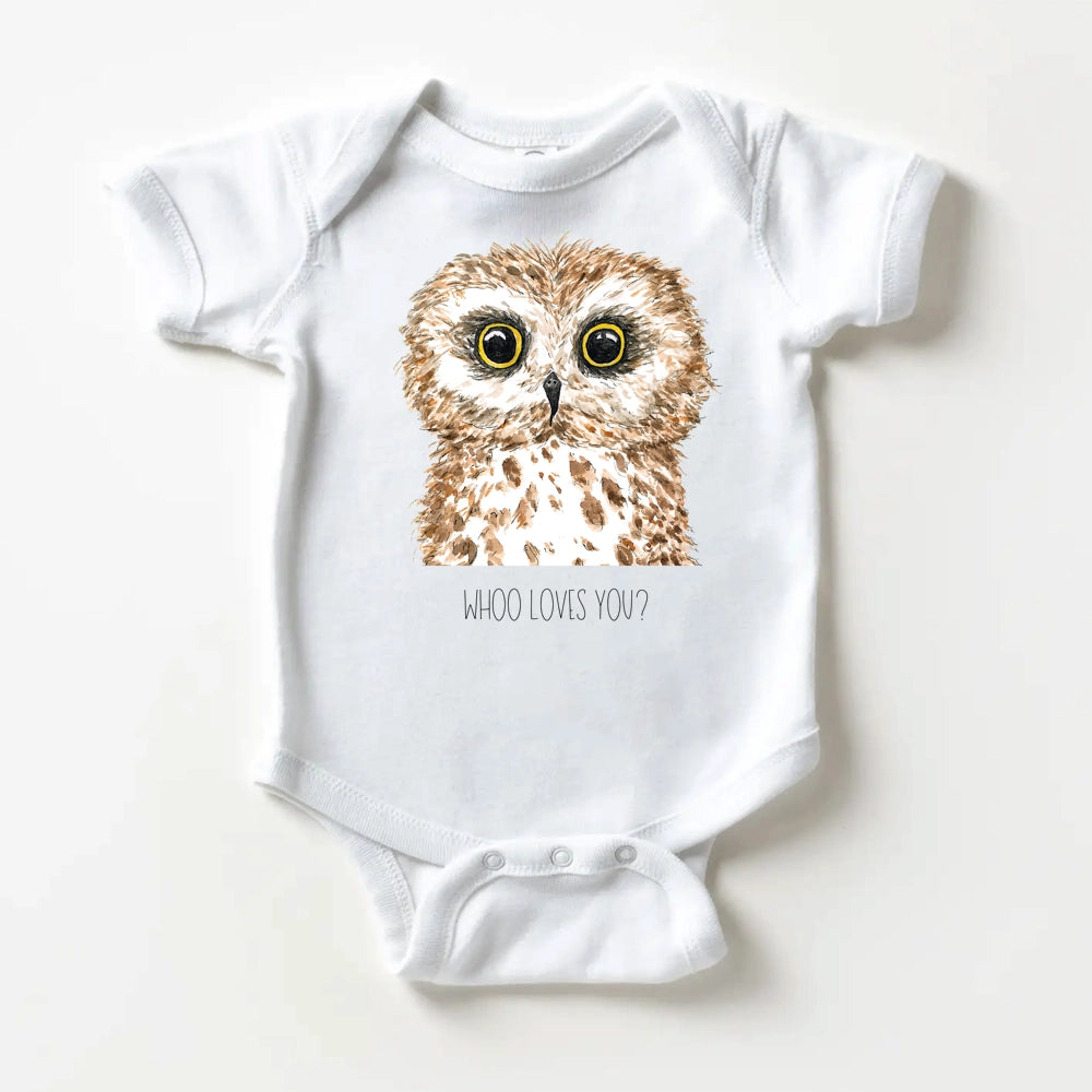 WLDFLRW Printed Baby Onesie - Owl