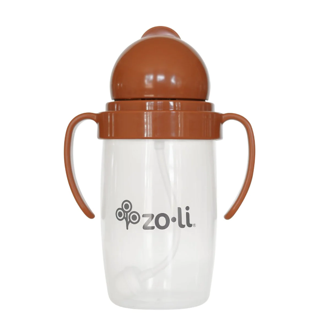 zoli bot 2.0 10oz straw sippy cup - copper dust